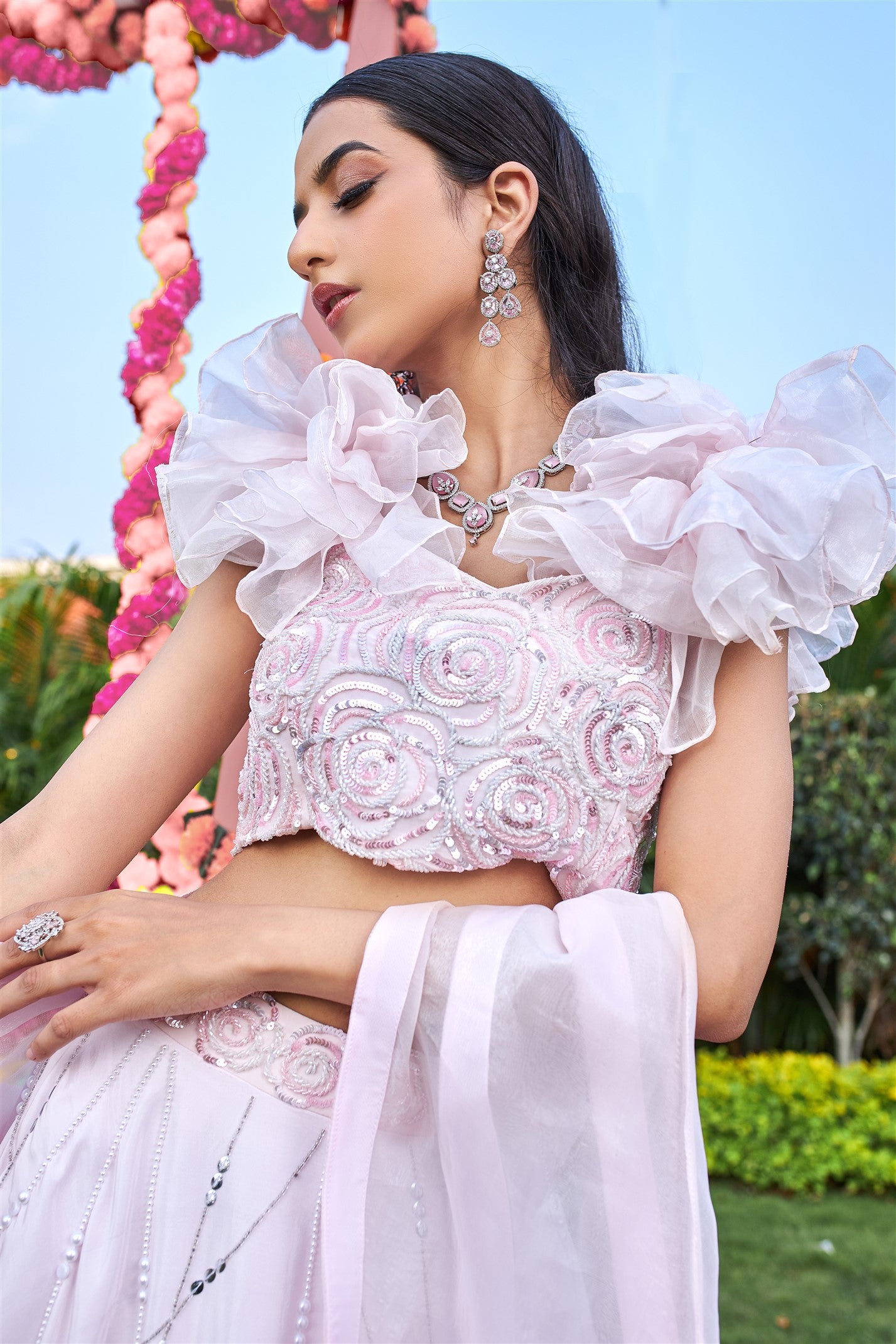 Rose Lehenga