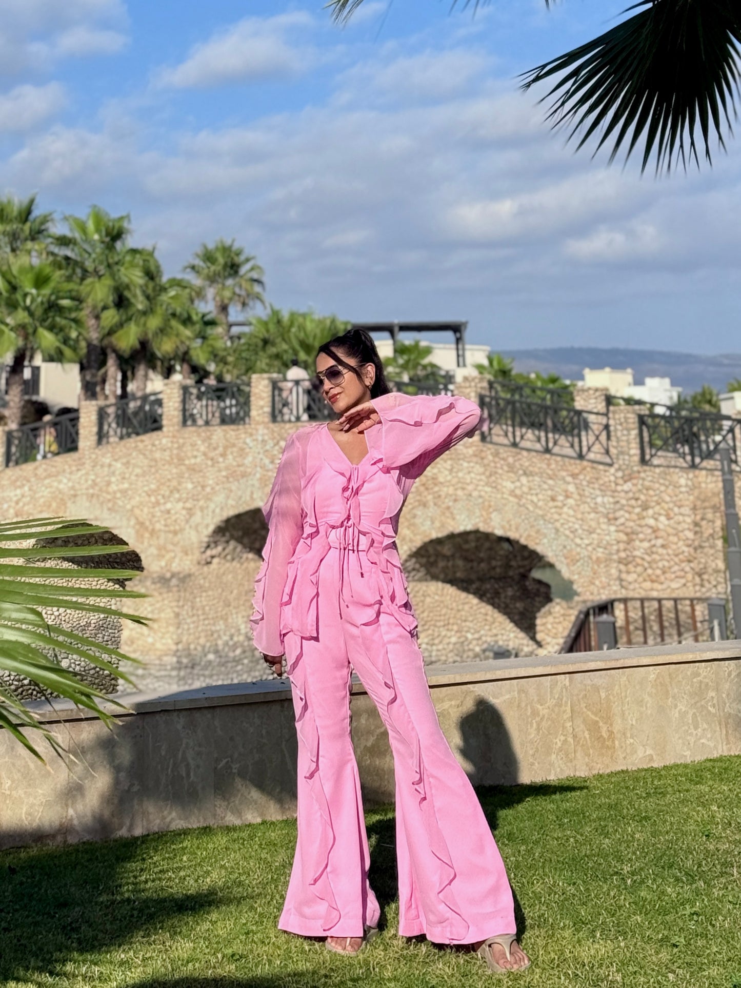 Barbie ruffle Co-ord set