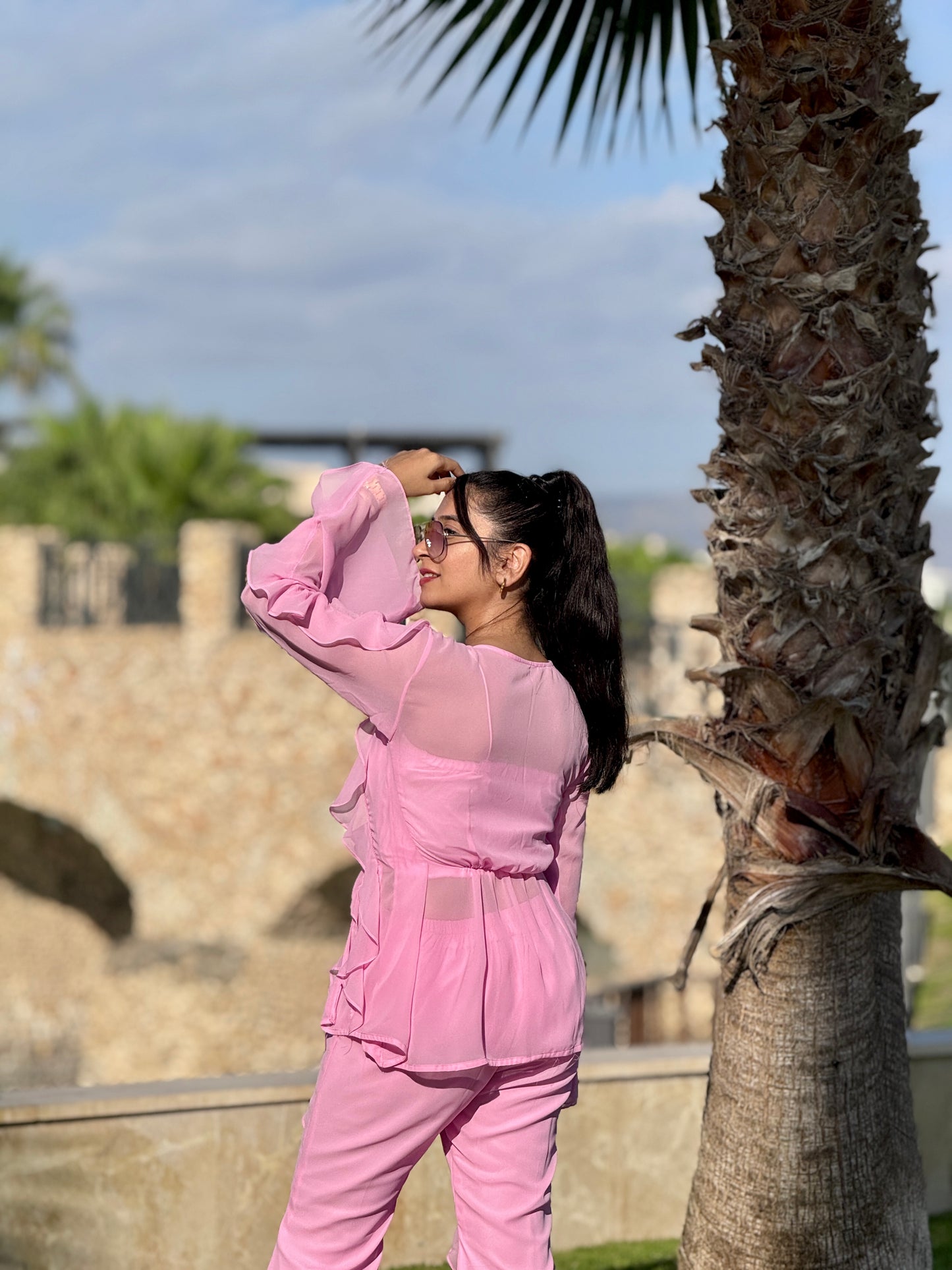Barbie ruffle Co-ord set