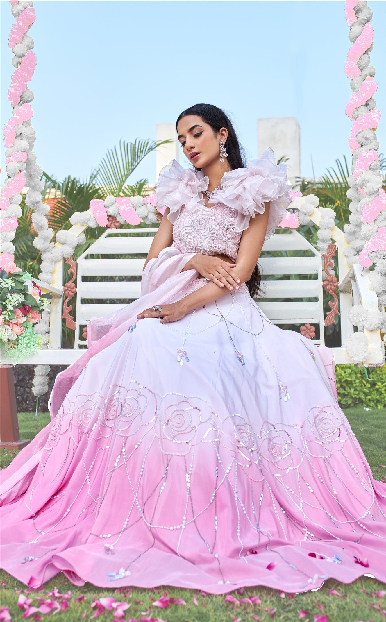 Rose Lehenga