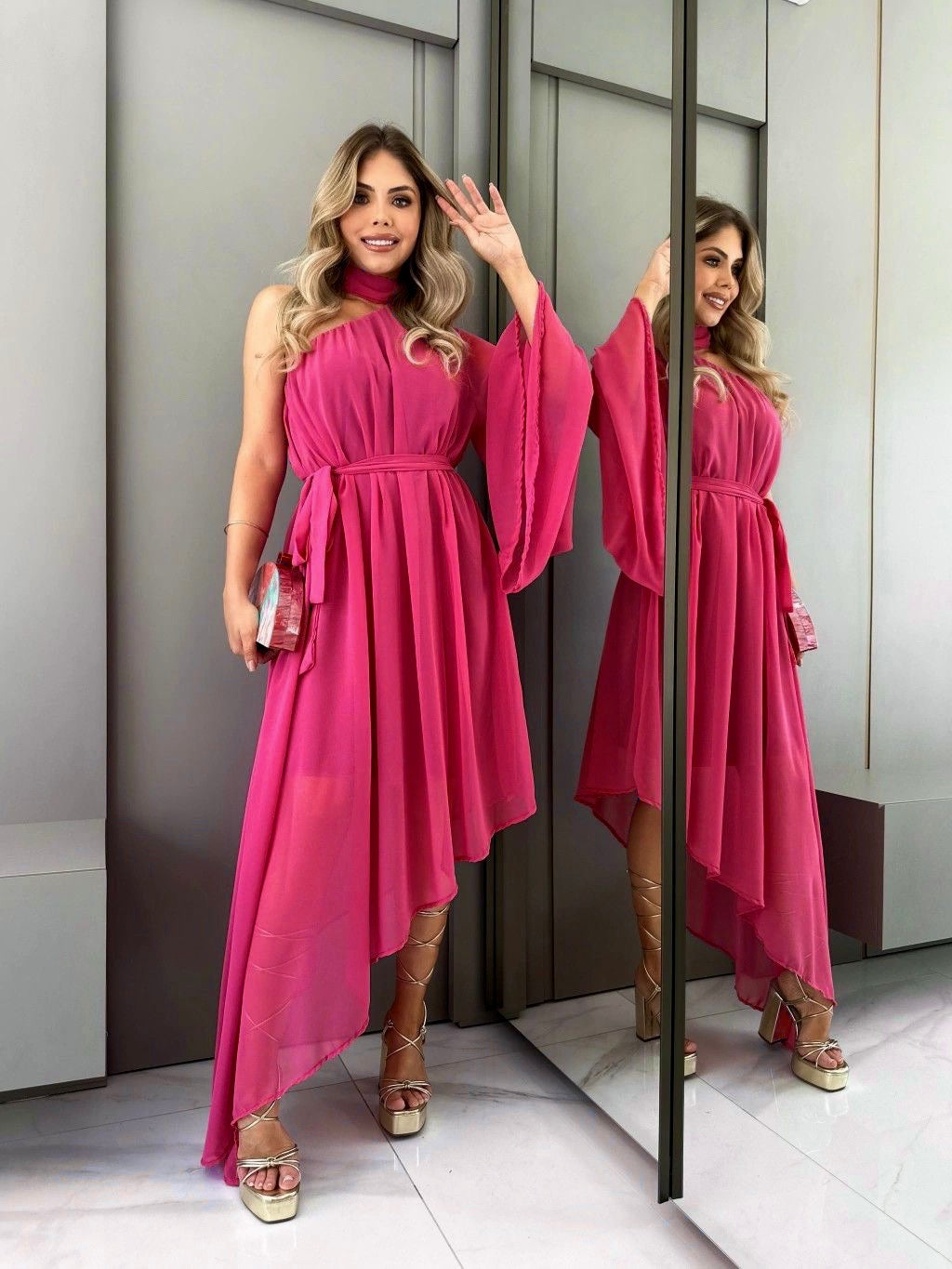 Mia Asymmetric Dress