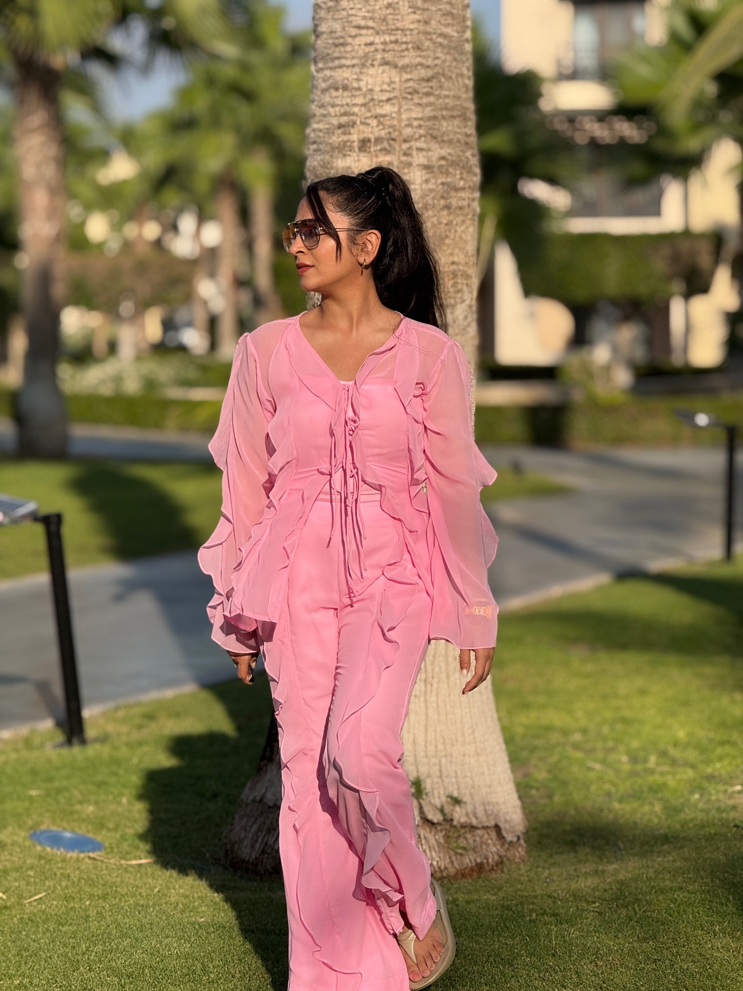 Barbie ruffle Co-ord set
