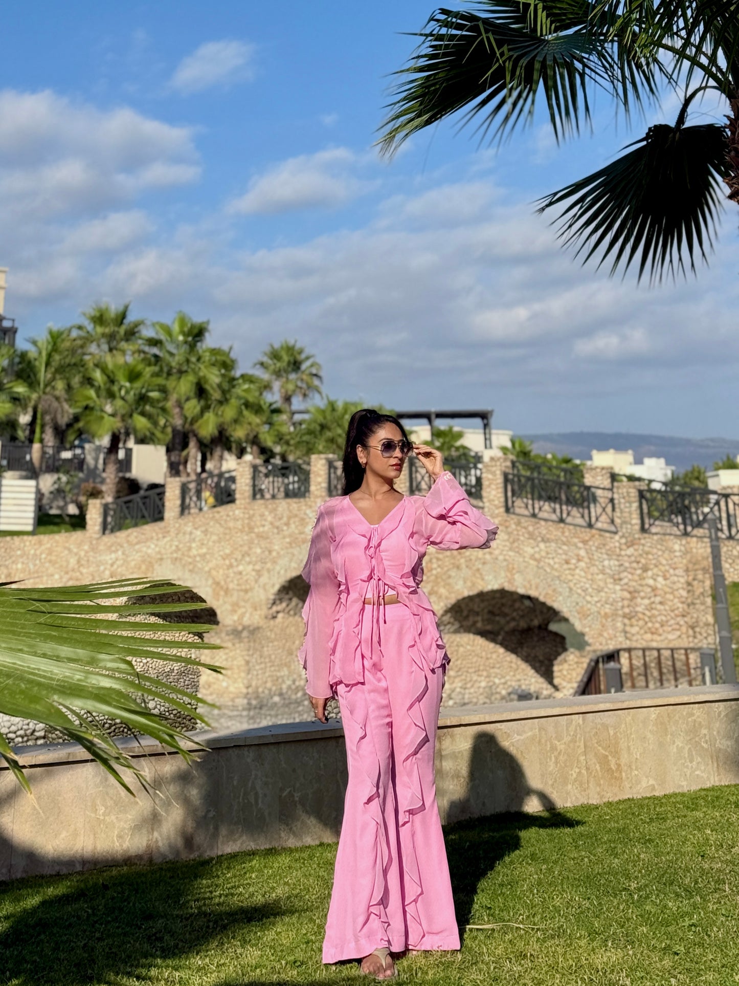 Barbie ruffle Co-ord set