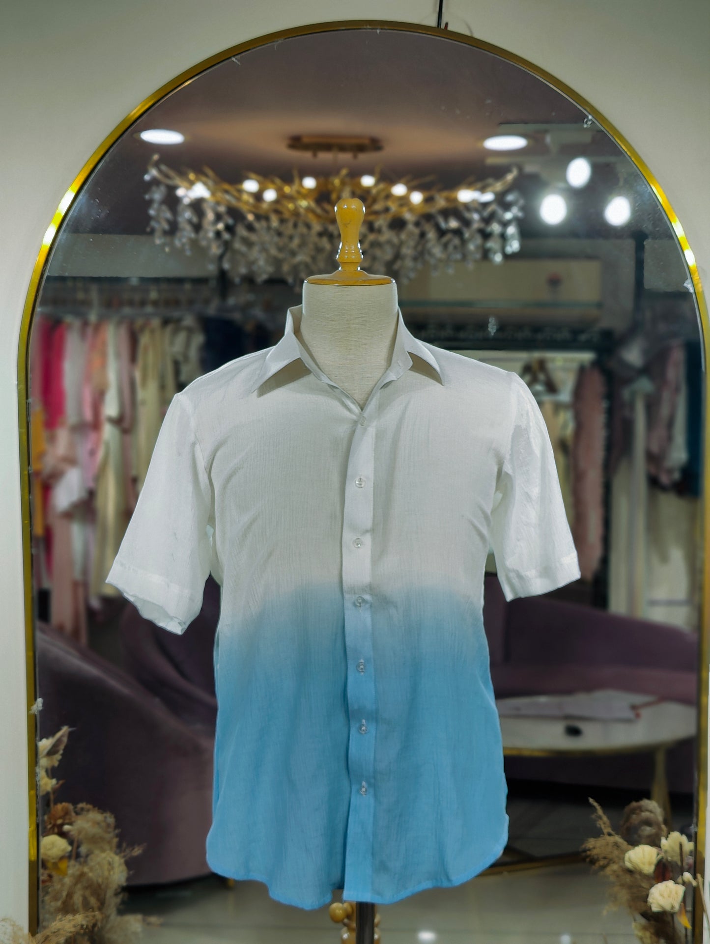Ombre Shaded Mens Shirt