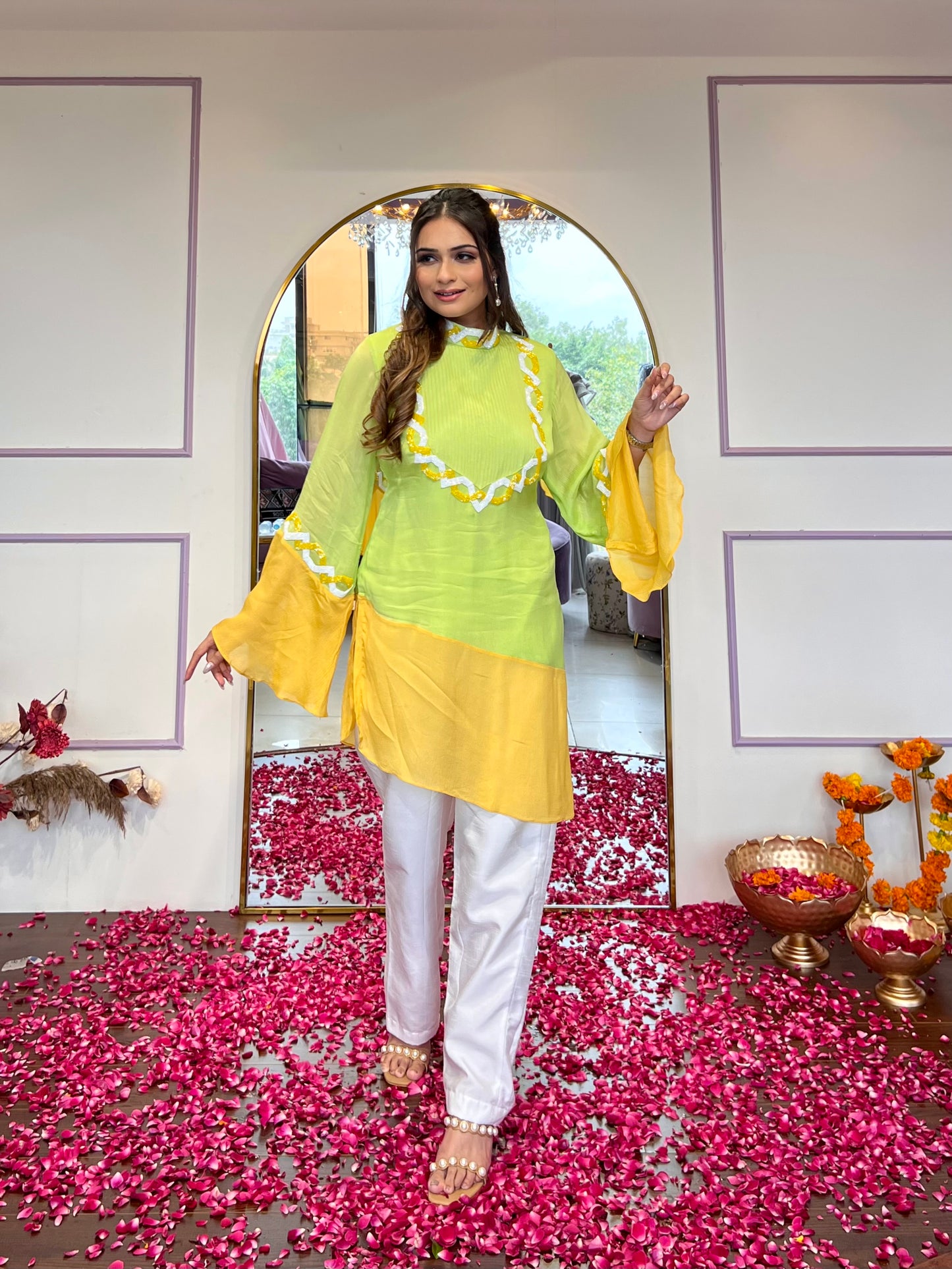 Neon Kurta Set