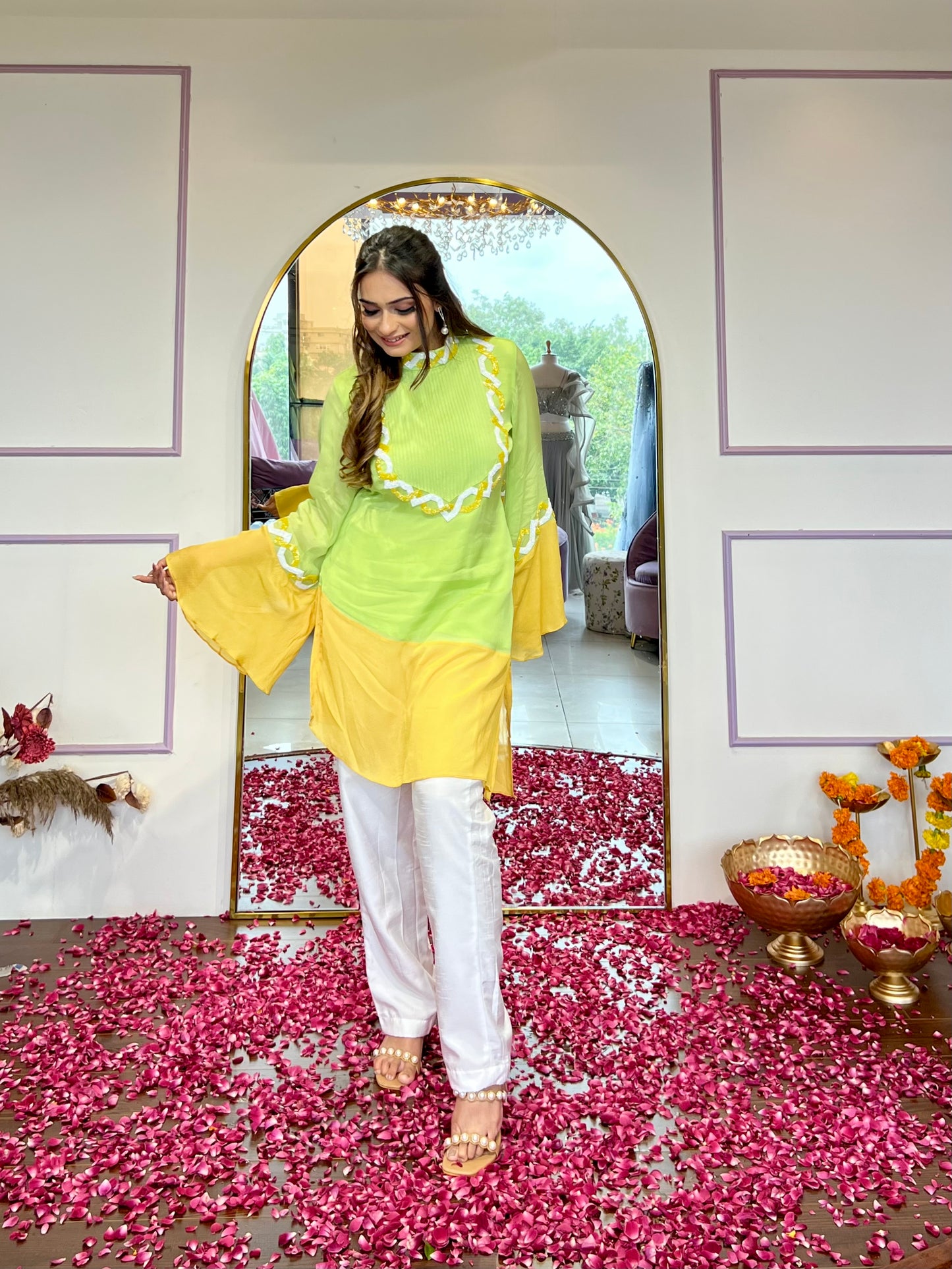 Neon Kurta Set