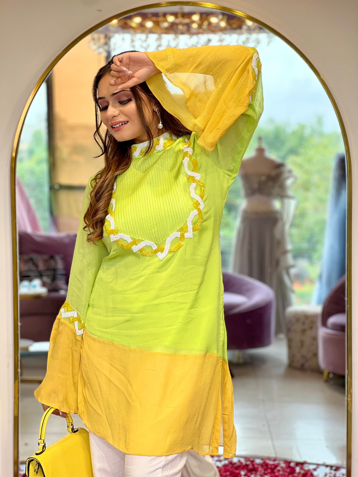 Neon Kurta Set