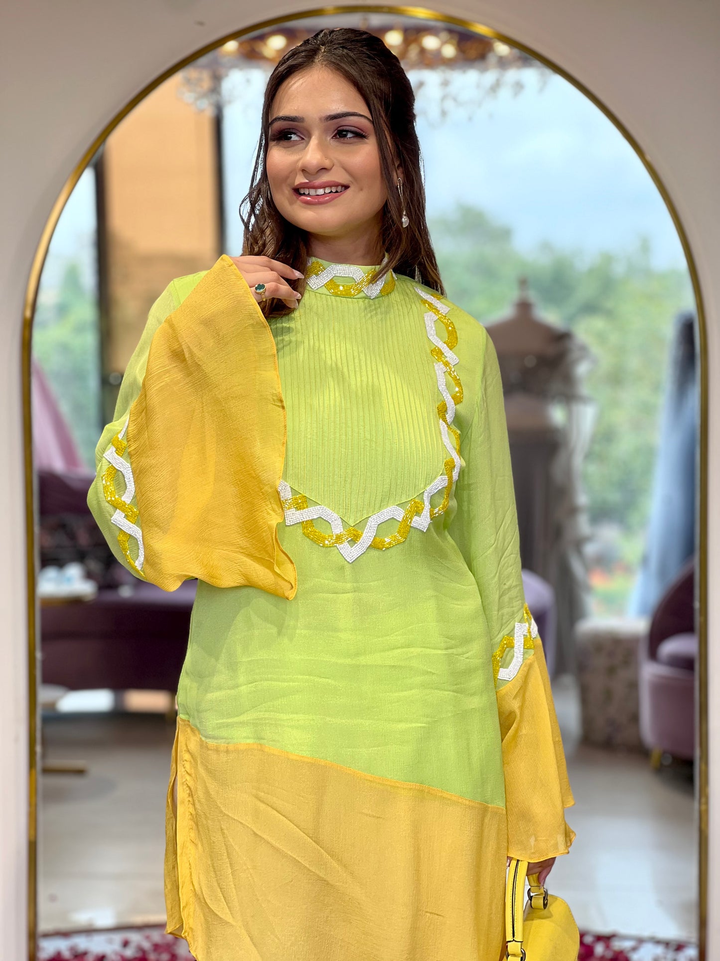 Neon Kurta Set