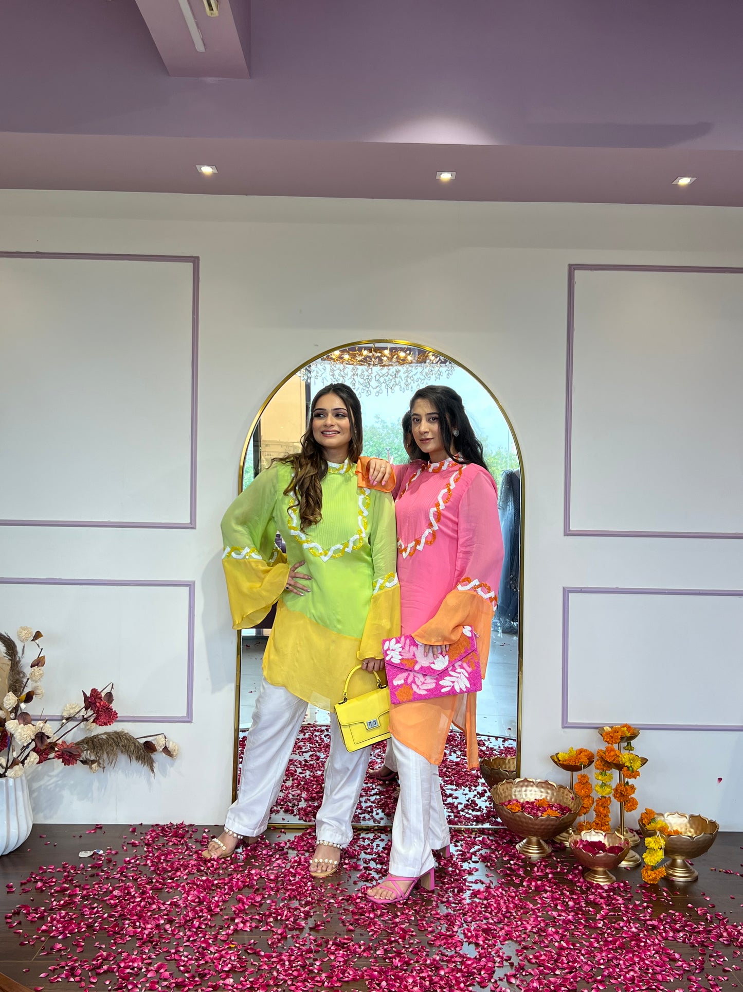 Neon Kurta Set