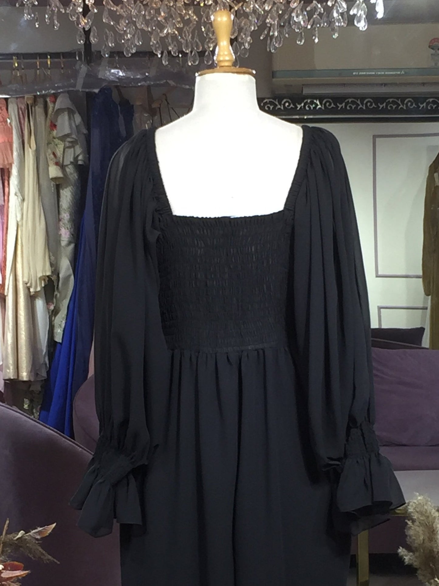 Tangerin Ruffle maxi dress