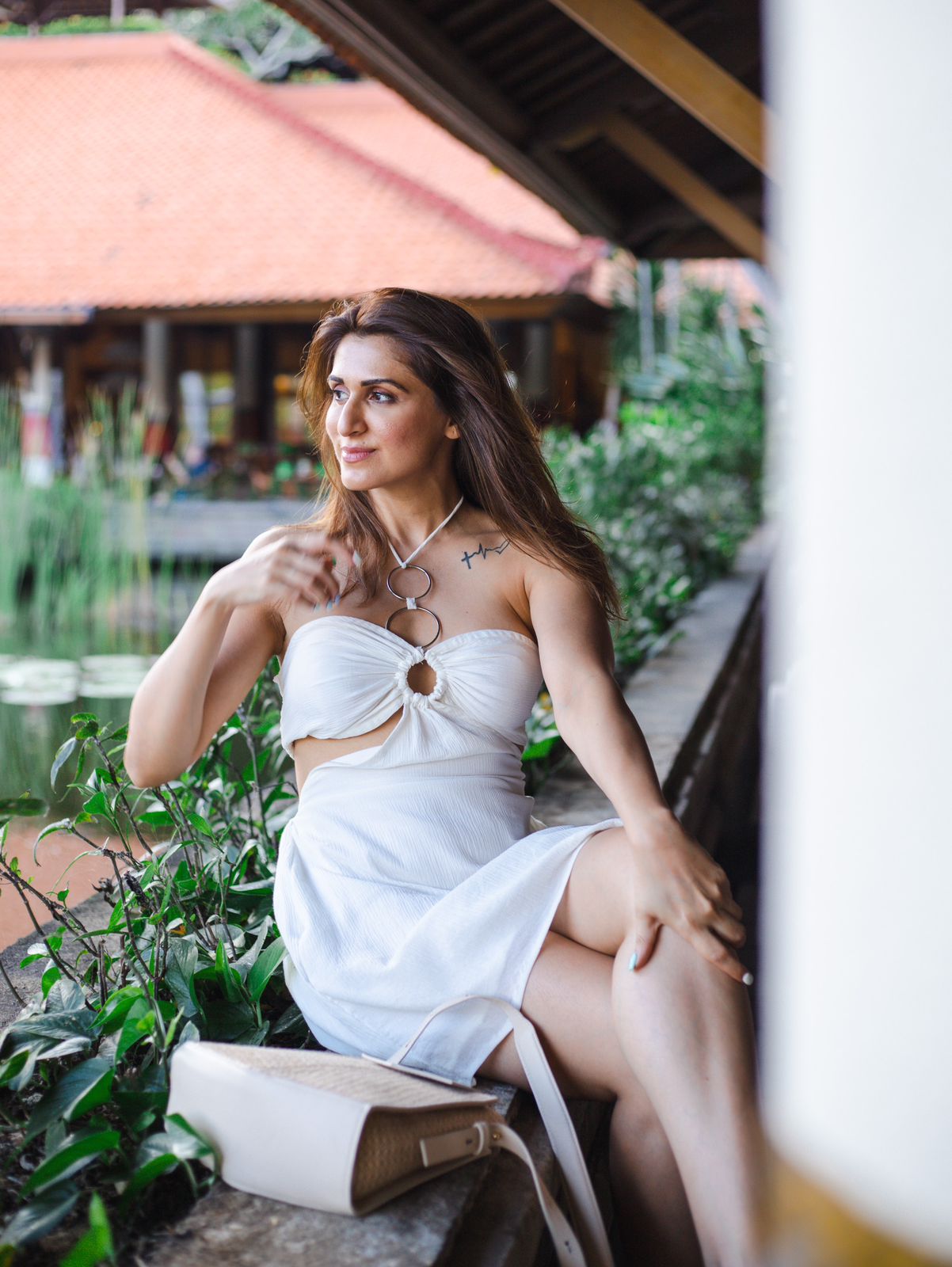 Crush Cotton White Dress