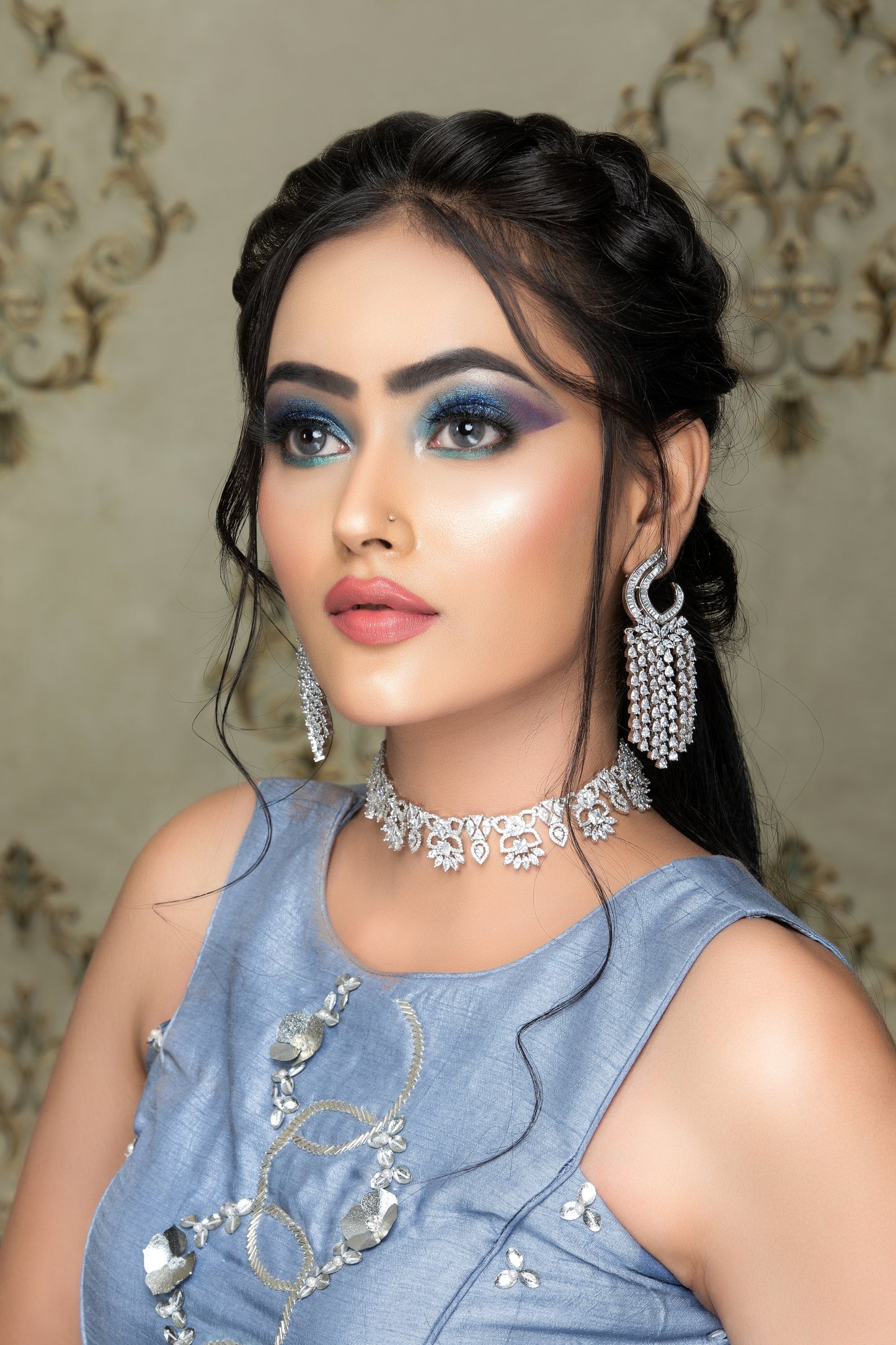Arctic Blue Lehenga set