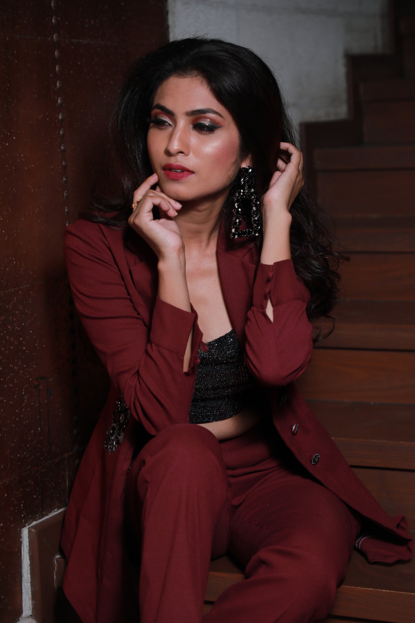 Cabernet Wine Pant suit