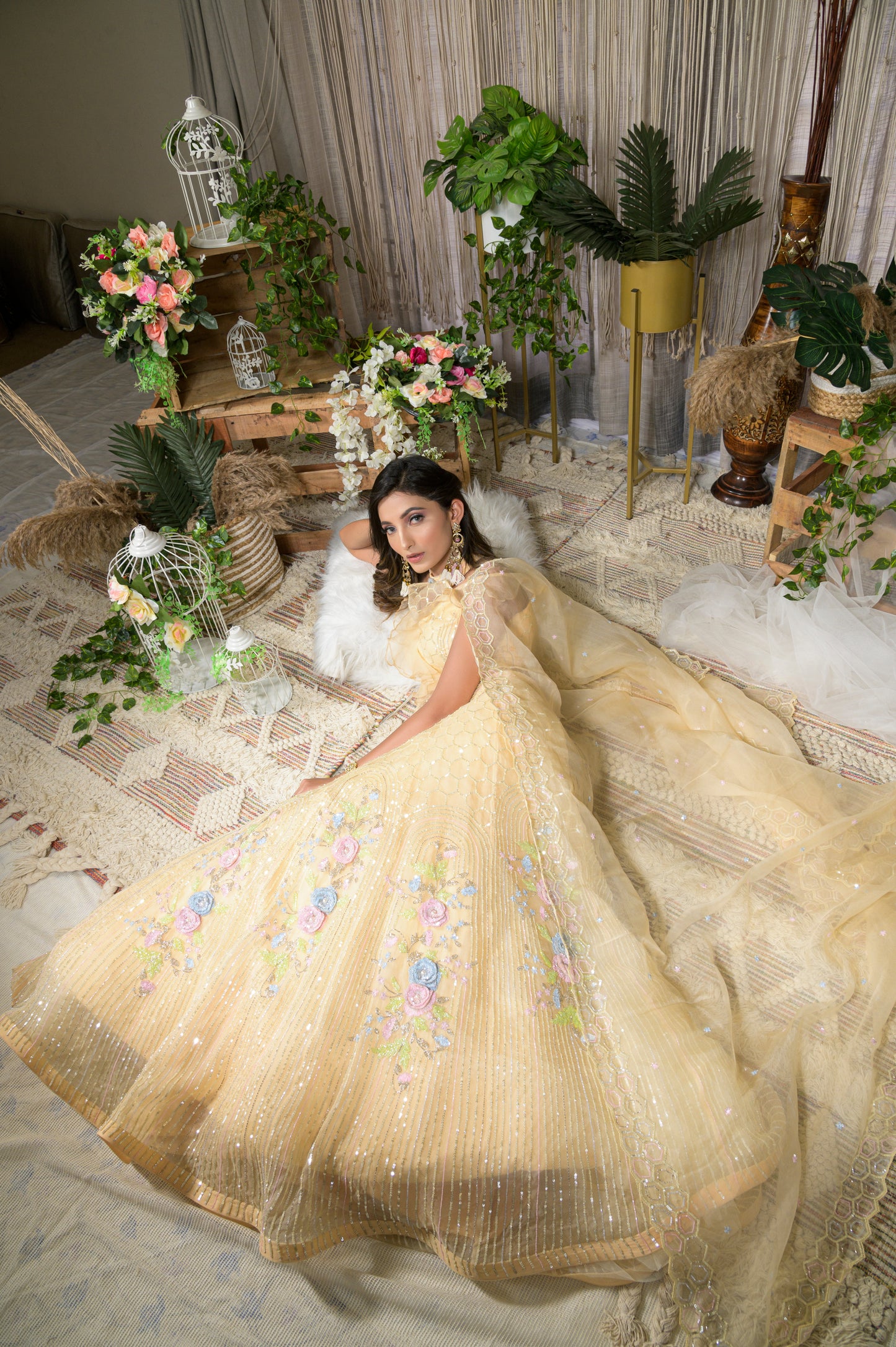 NIGELLA-butterscotch lehenga
