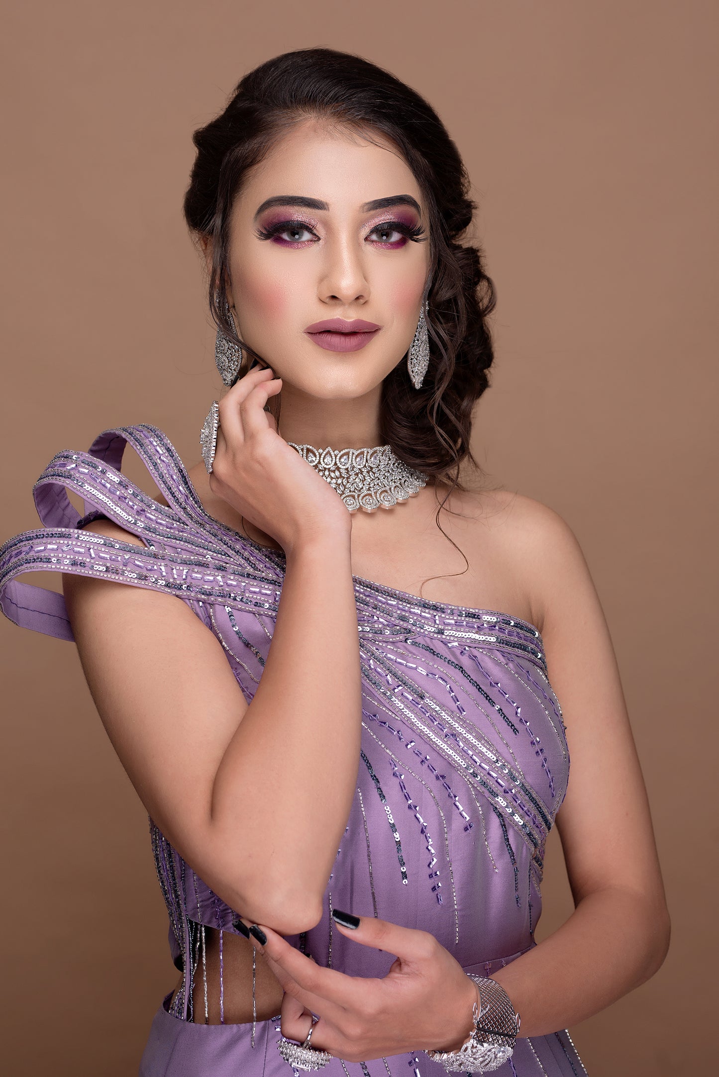 Dusty Lavender Fishcut Gown