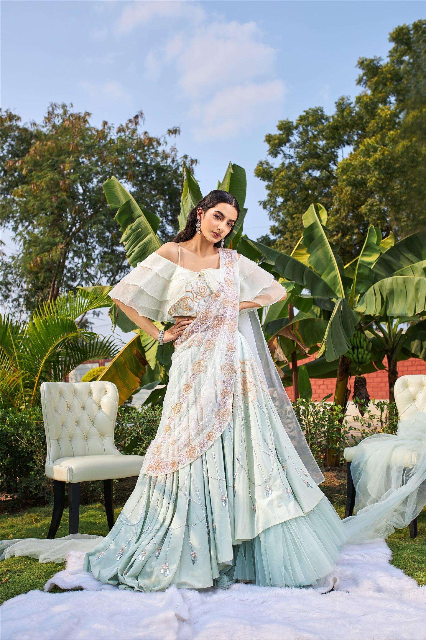 Isis Drape Lehenga