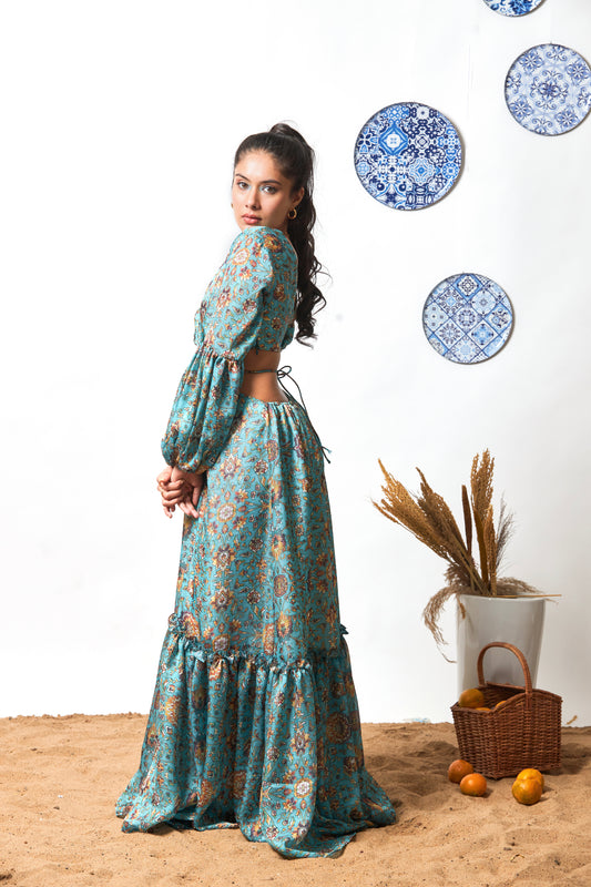Amina printed dress