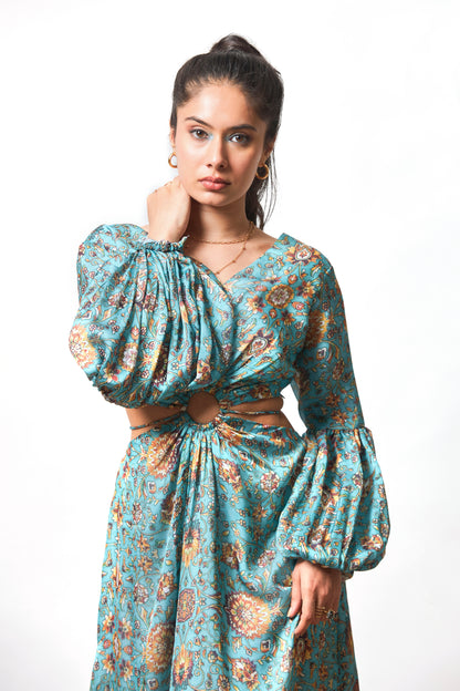 Amina printed dress