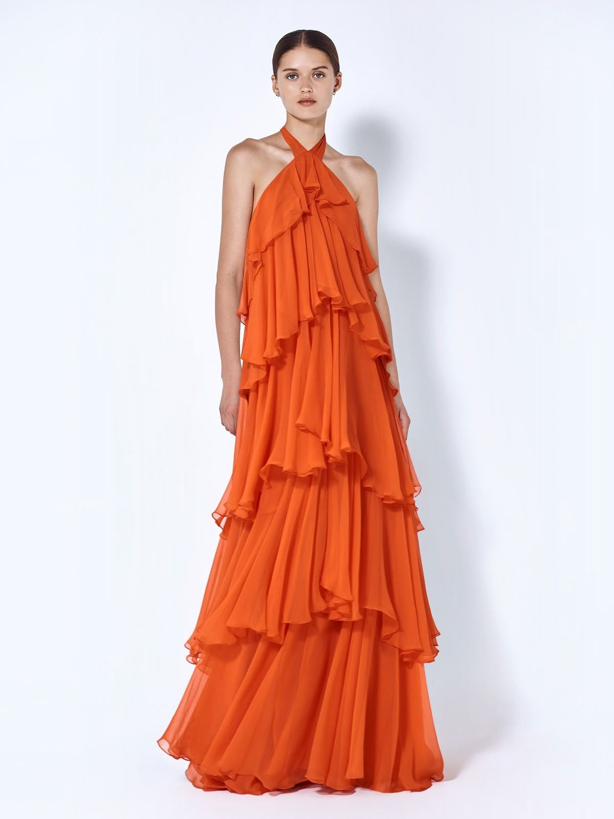 Leisha Ruffle Maxi Dress