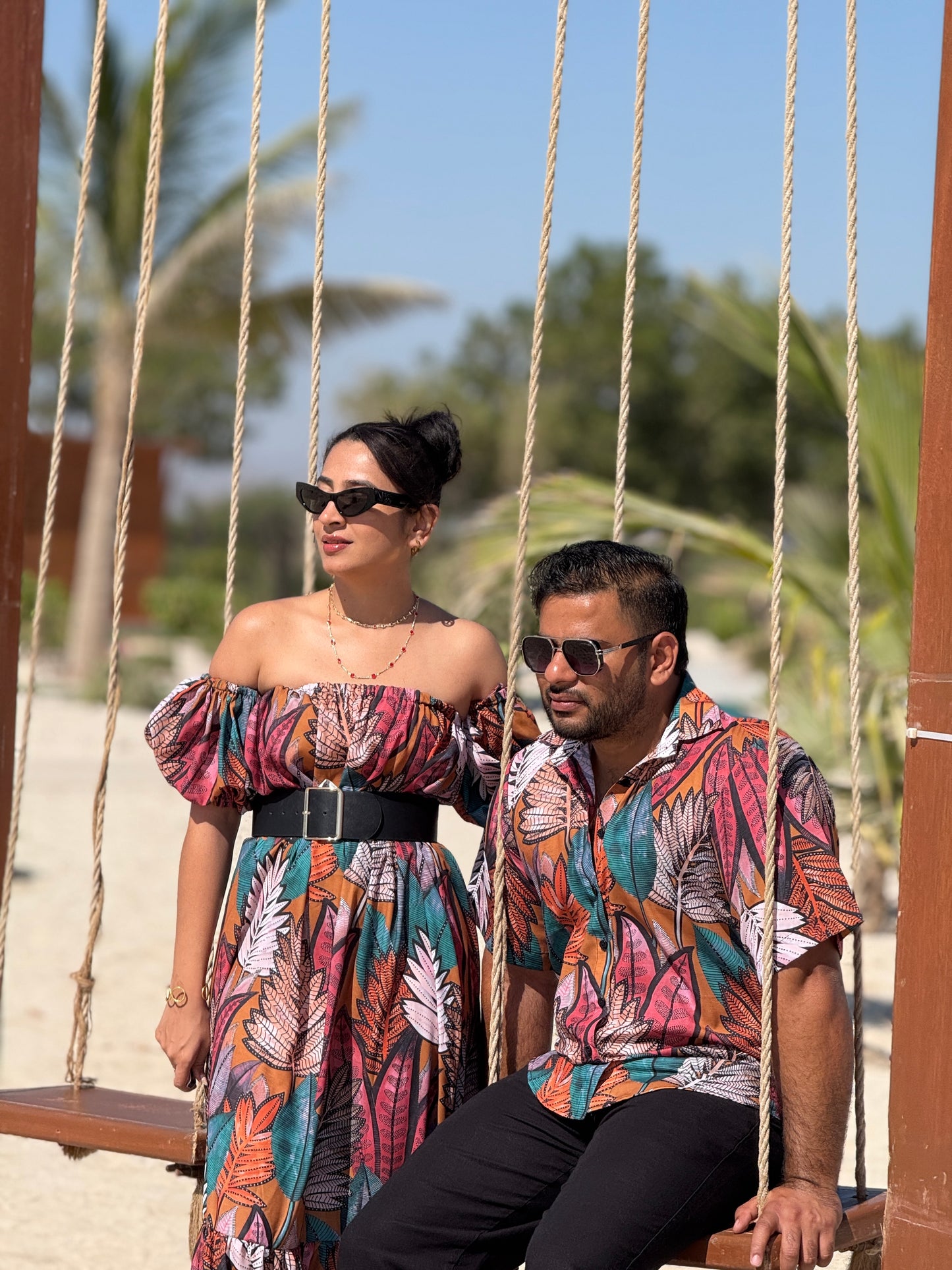 Jazzy Bohemian Printed Couple Set