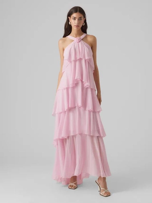 Leisha Ruffle Maxi Dress