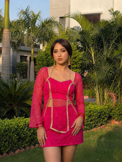 Soni Kudi Co-ord with Sleeves