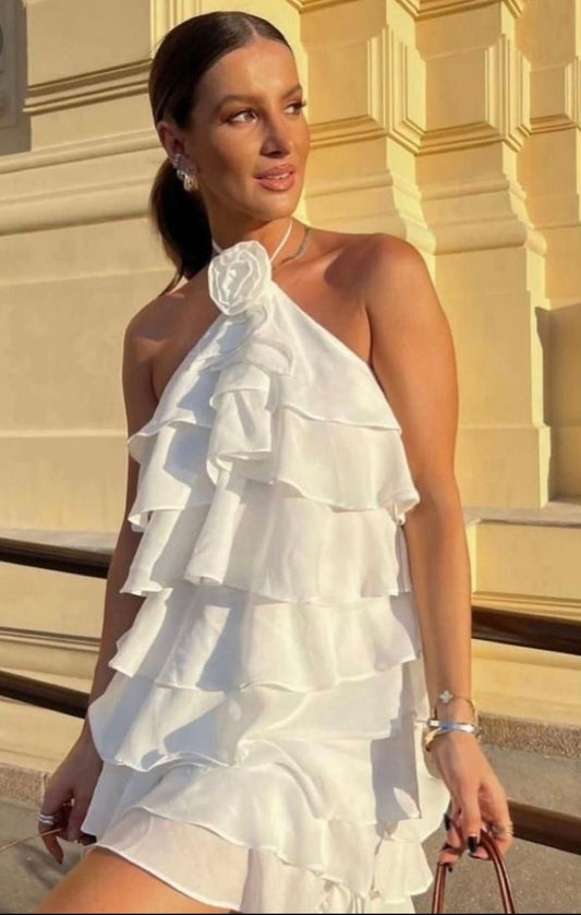 Vanessa Ruffle Dress