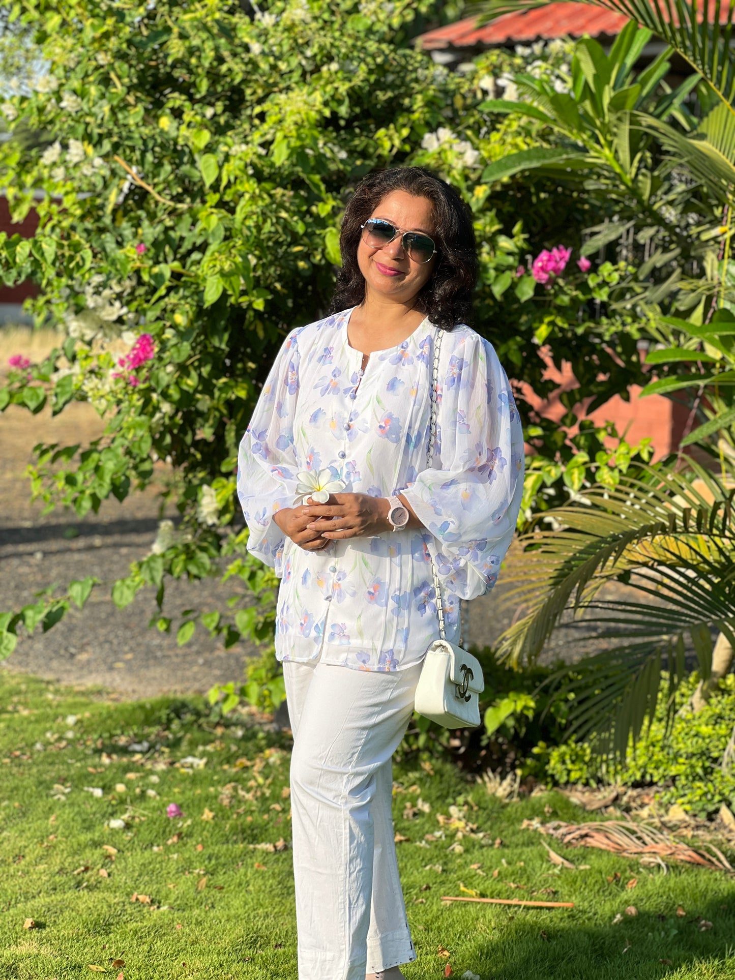 Floral Iris Top