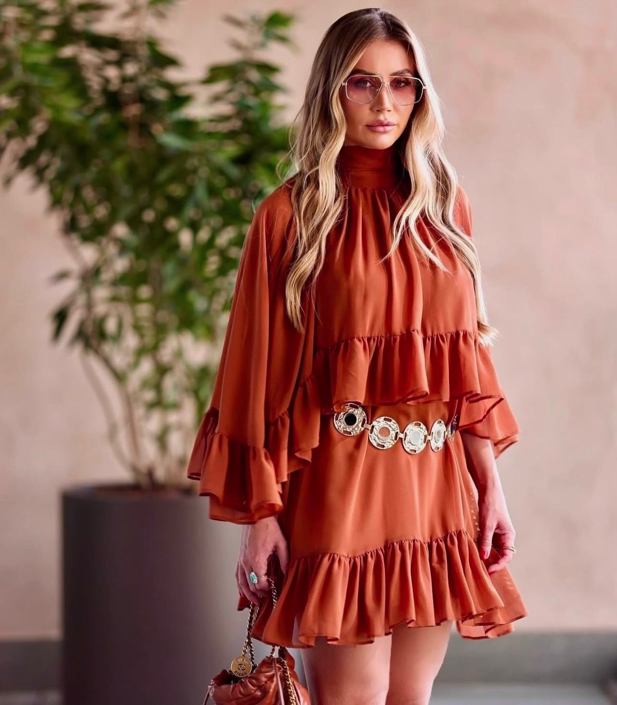 Stella Ruffle Short Dress