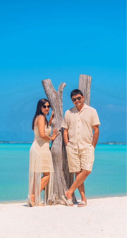 Fringe Crochet Couple Set