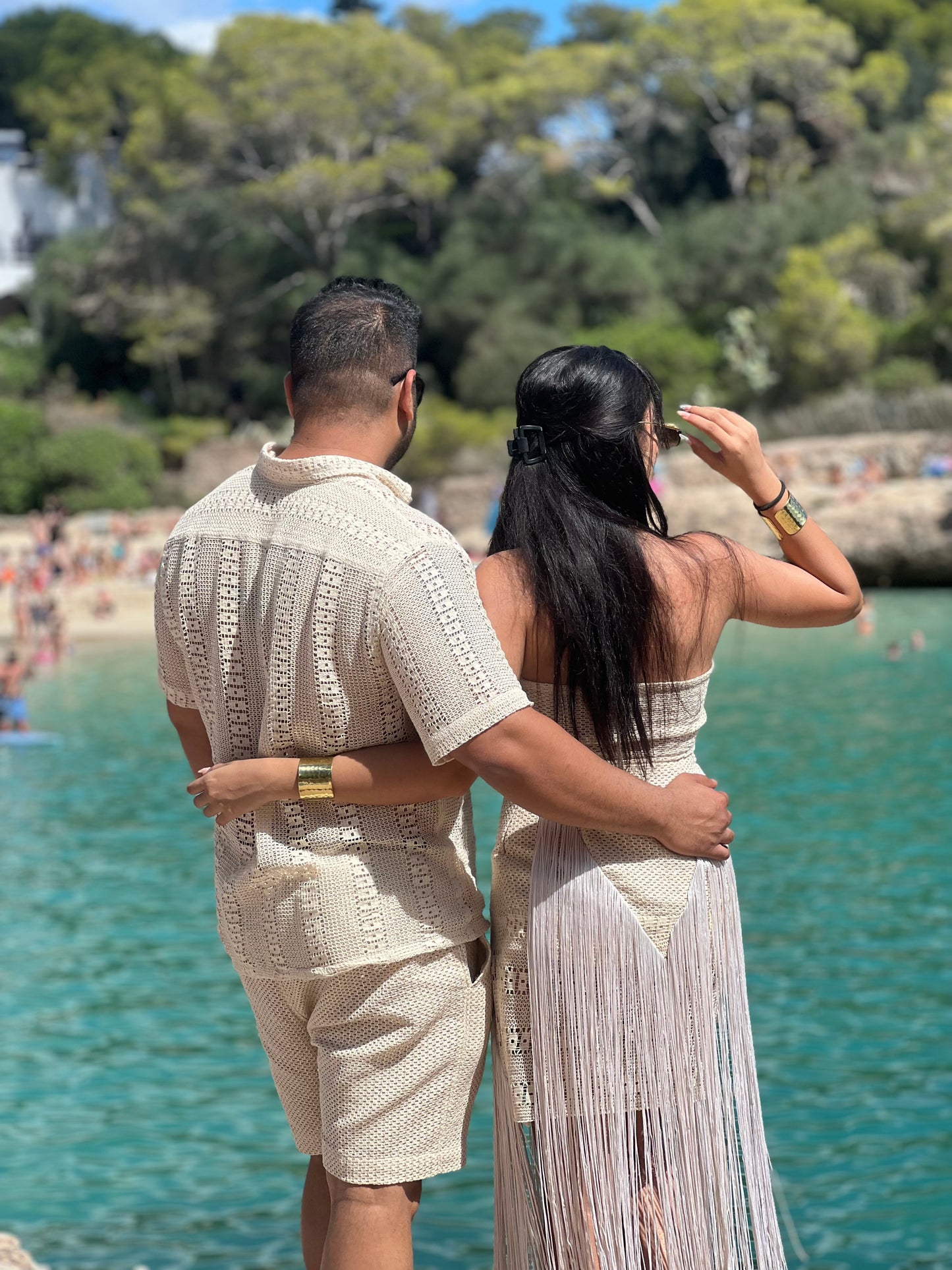 Fringe Crochet Couple Set