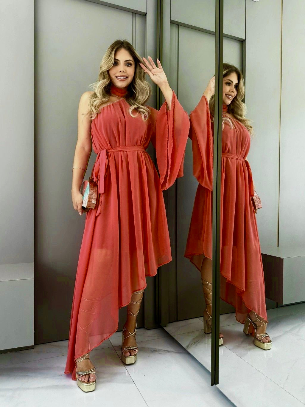 Mia Asymmetric Dress
