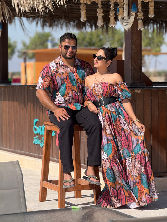 Jazzy Bohemian Printed Couple Set