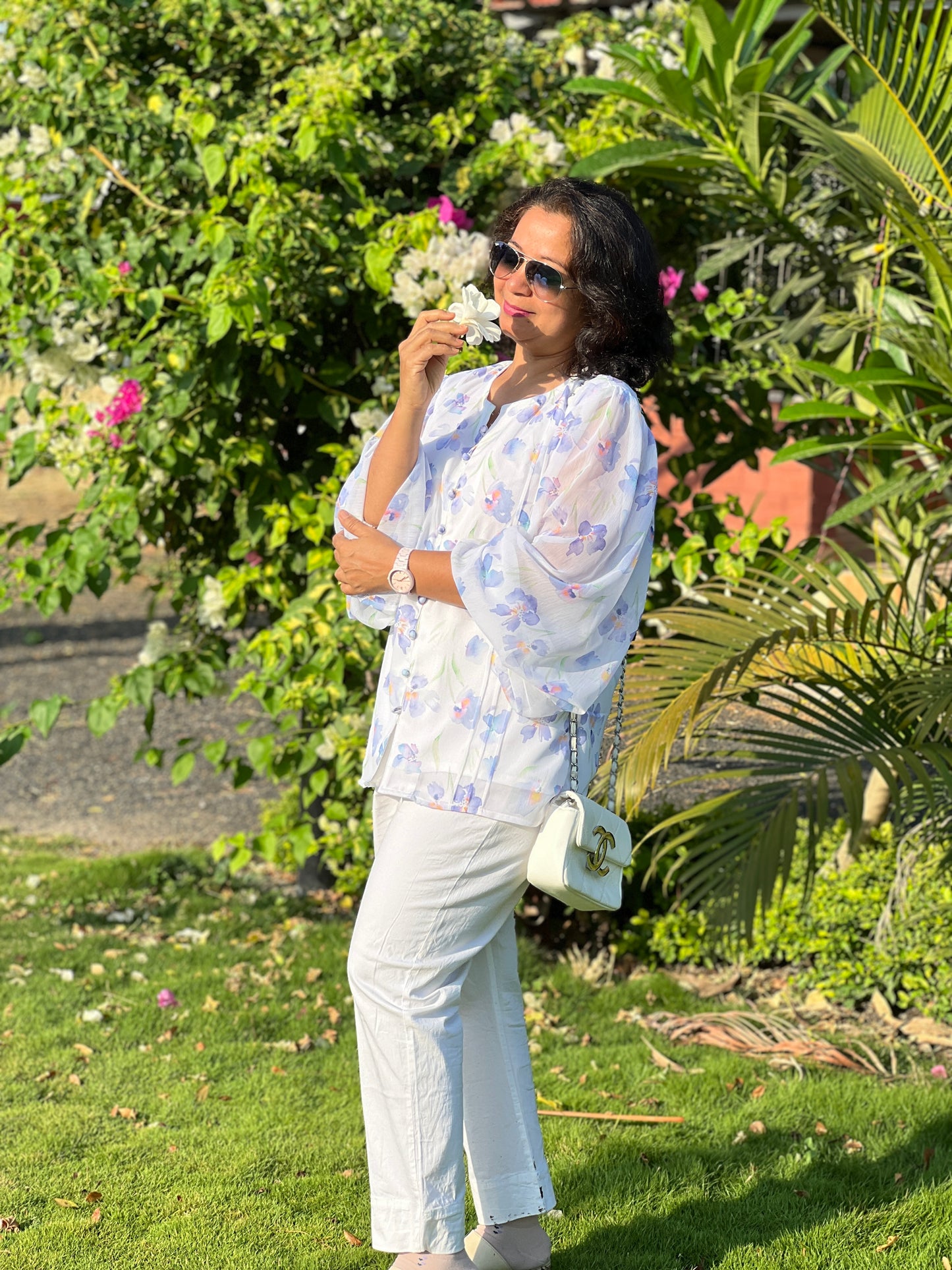 Floral Iris Top