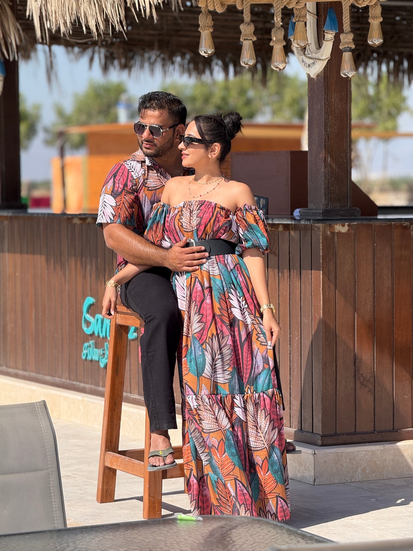 Jazzy Bohemian Printed Couple Set