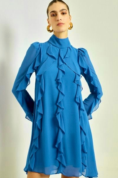 Alison Ruffle Short Dress