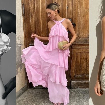 Leisha Ruffle Maxi Dress