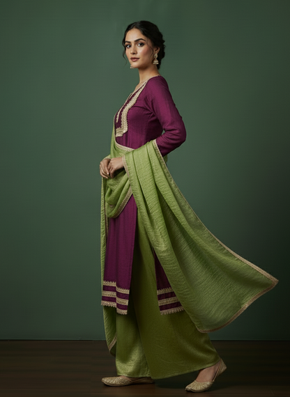 Nirat Suit And Palazoo set