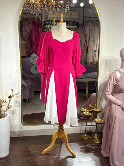 Fuchsia Midi dress