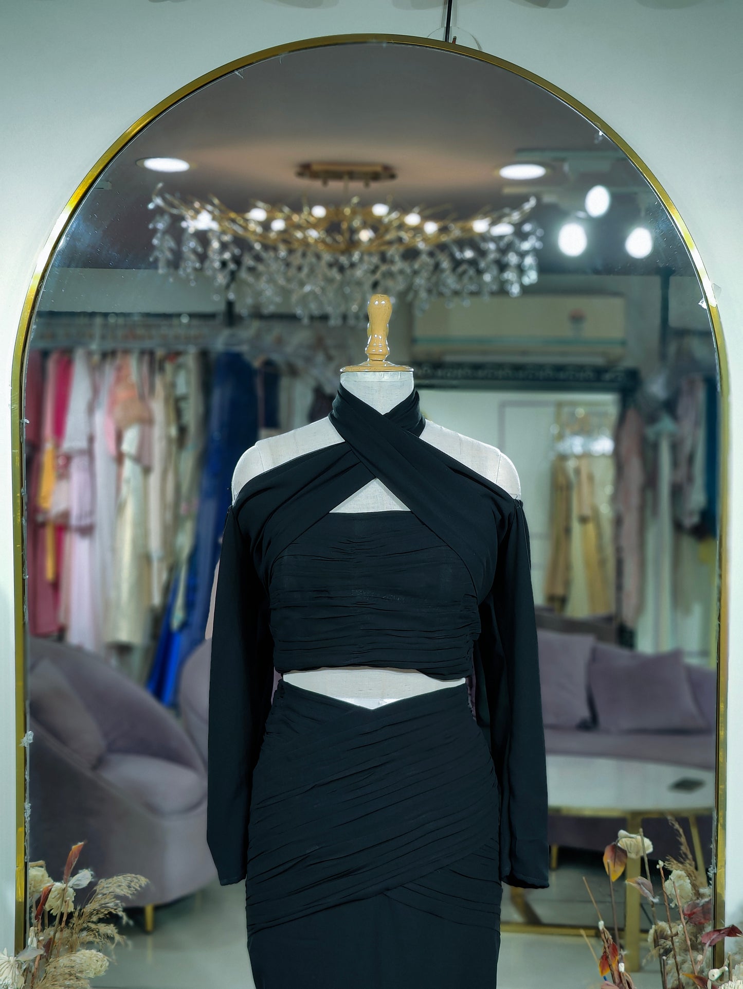 Kaira body fitted long dress