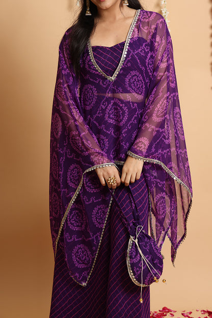 Tara bandhej co-ord set