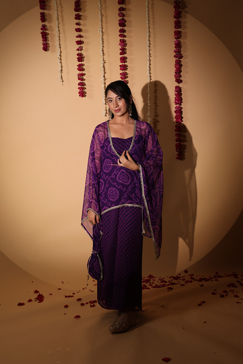 Tara bandhej co-ord set