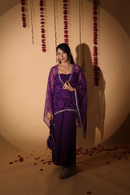 Tara bandhej co-ord set