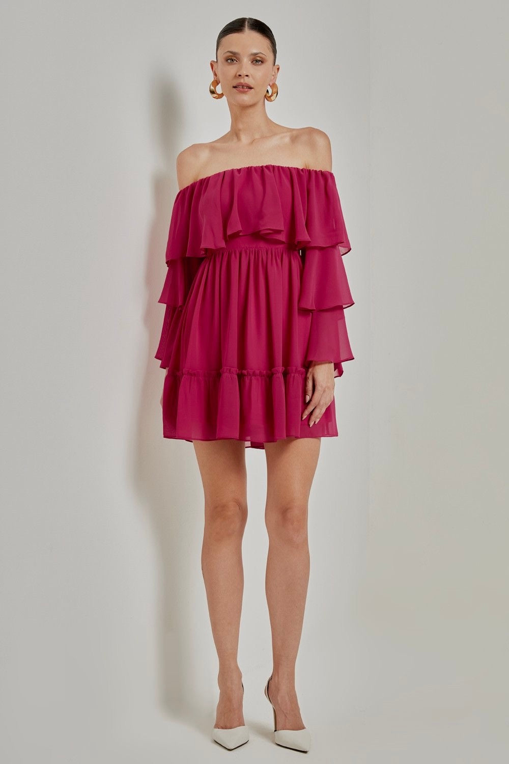 Anna Short Ruffle dress