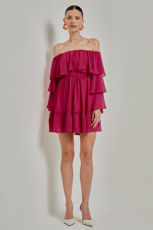 Anna Short Ruffle dress