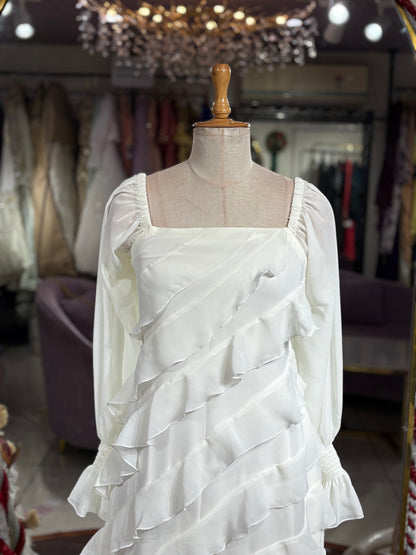 Tangerin Ruffle maxi dress