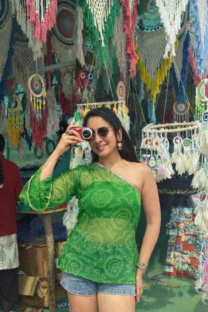 Jassi One Shoulder Kurti Top