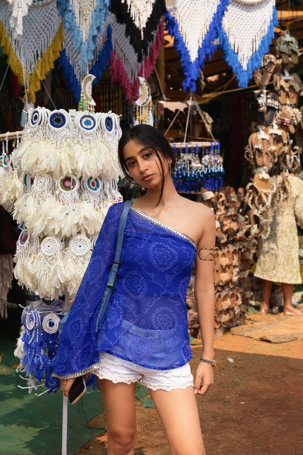 Jassi One Shoulder Kurti Top