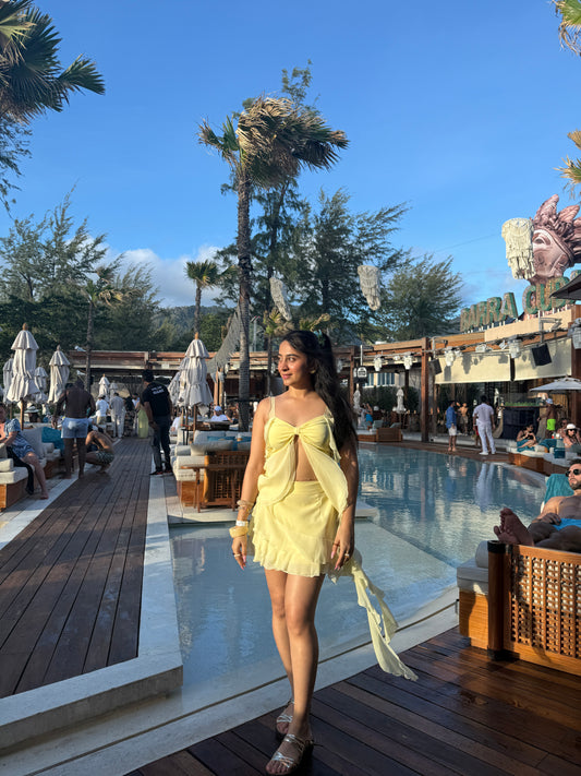 Limoncello bow co-ord