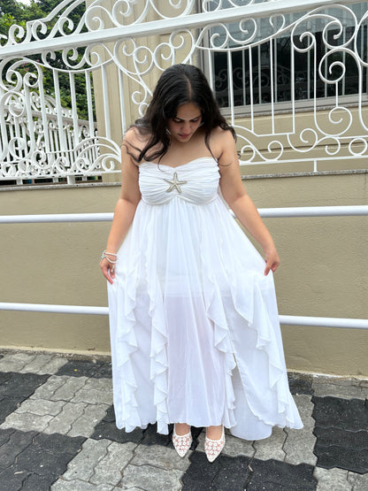 Serena ruffle dress